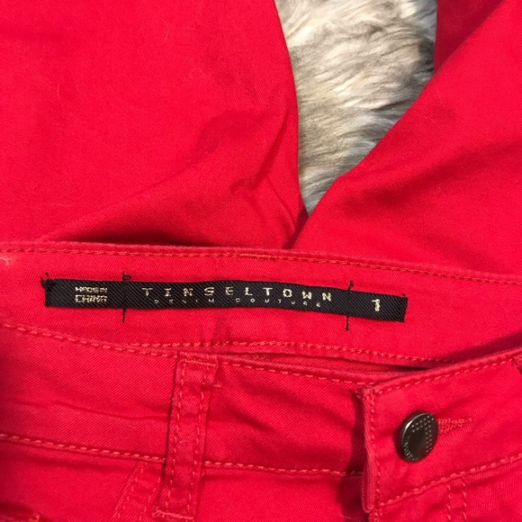 Tinseltown Denim red pants - Picture 7 of 7